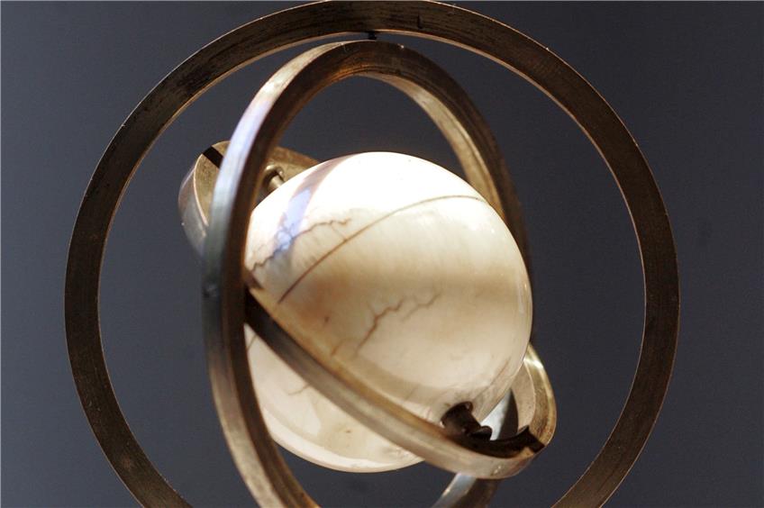 Ein Modelldes Gyroskops von Johann Gottlieb Friedrich Bohnenberger aus der physikalischen Sammlung des Tübinger Keplergymnasiums. Archivbild: Metz