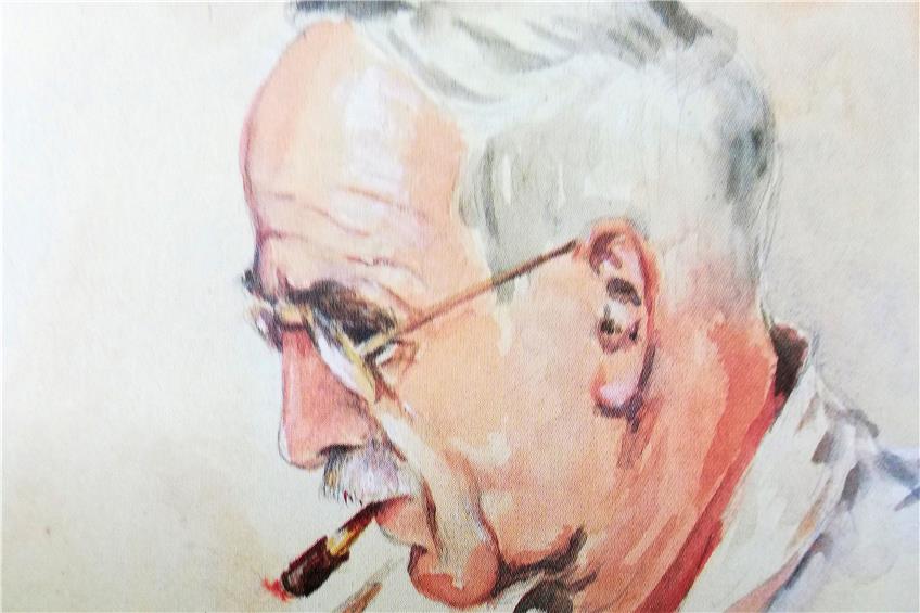 1944 hat Heinrich Bauschert seinen Vater Fritz Bauschert gemalt.