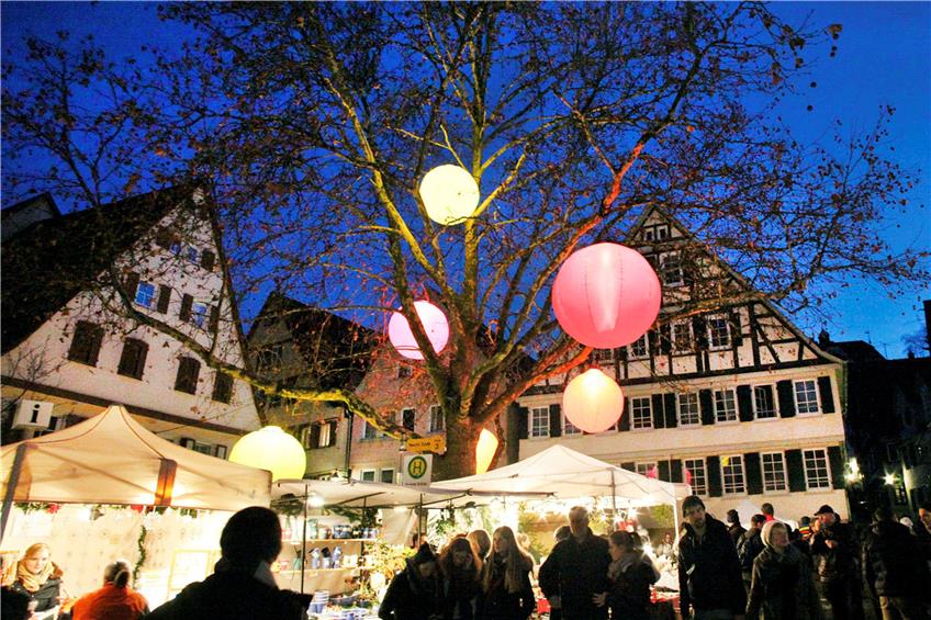 Am Wochenende ist Weihnachtsmarkt in der Tübinger Altstadt