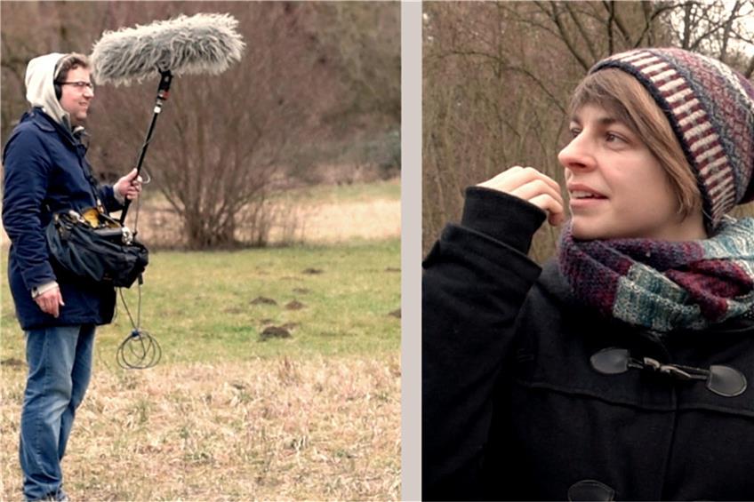 Das Filmteam bei den Dreharbeiten zu dem Dokumentarfilm „Aus dem Takt“ mit einer der Protagonistinnen im Winter. Bilder: Christoph Jäckle