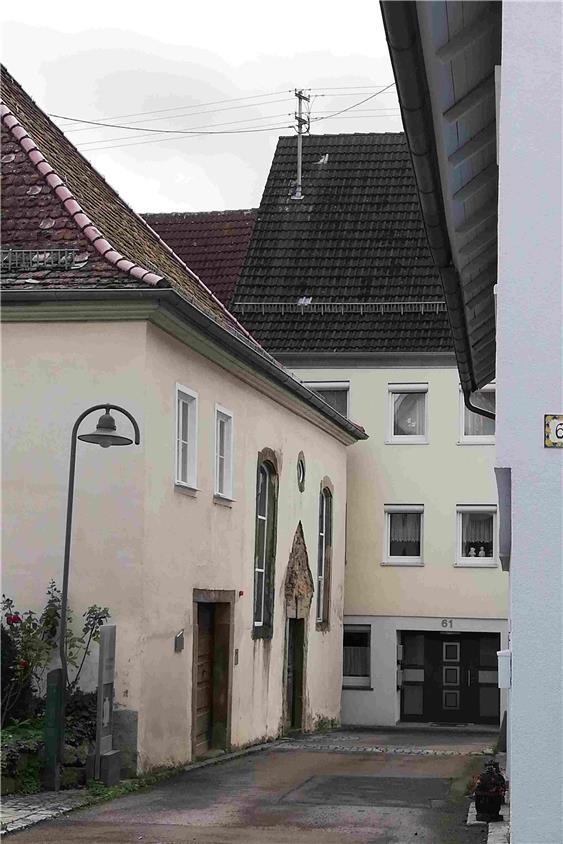 Das Judengässle mit Synagoge in Baisingen.