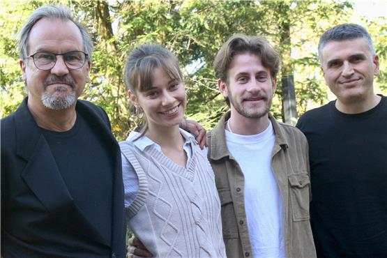 Das Orga-Team der Französischen Filmtage mit Christopher Buchholz (links). Bild: Jürgen Spieß