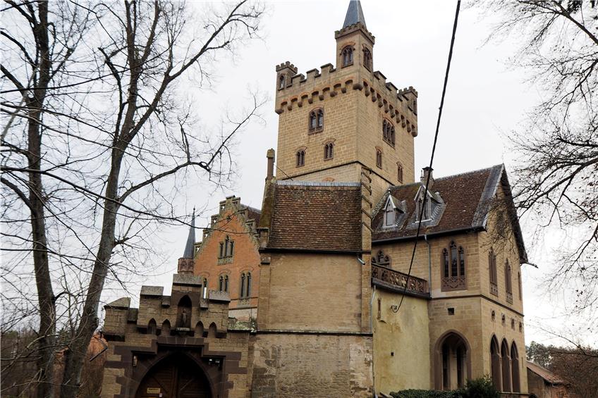 Dem mittelalterlichen Schloss Hohenmühringen, das sich in Privatbesitz befindet, wurden im 19. Jahrhundert neugotische Zinnen aufgesetzt. Bilder: Spieth