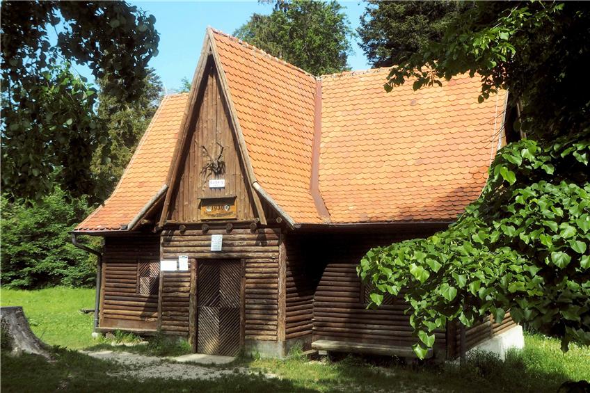Die Bolberghütte erinnert an eine skandinavische Stabkirche.