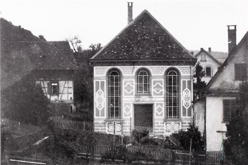 Die Tübinger Synagoge in der Gartenstraße. Sie wurde 1882 erbaut, die Fassade war mit maurischen Motiven gestaltet.