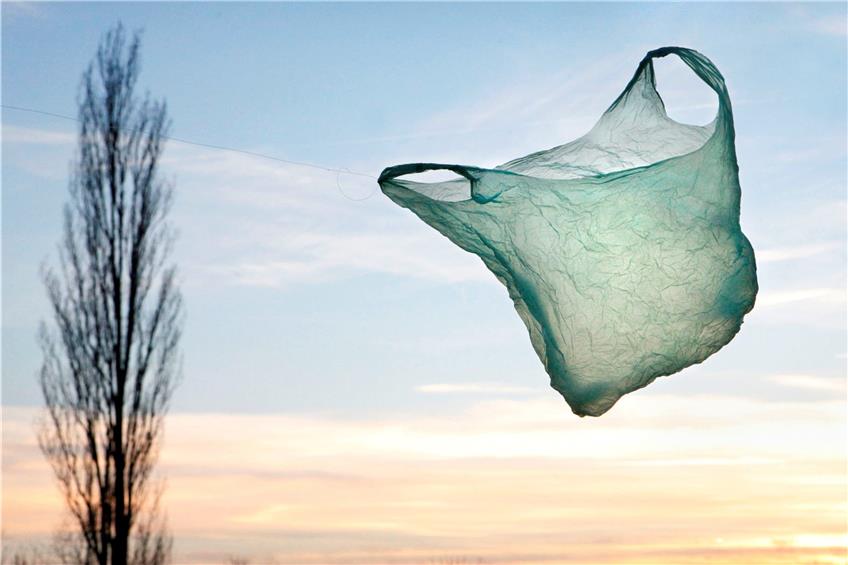 Eine Plastiktüte wird im Schnitt nur 25 Minuten lang benutzt, dann ist sie schon Müll. Archivbild: Faden