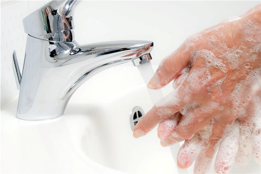 Händewaschen ist eine gute Schutzmaßnahme gegen Ansteckung. Außerdem sollte man Abstand halten von Menschen mit Atemwegserkrankungen.  Bild: Gina Sanders / fotolia