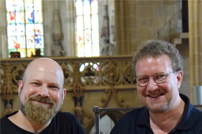 Matthias Ehm ist Projektleiter, Ingo Bredenbach (rechts) ist einer der drei künstlerischen Leiter des Bachfestes 2018, Bild: Bachmann
