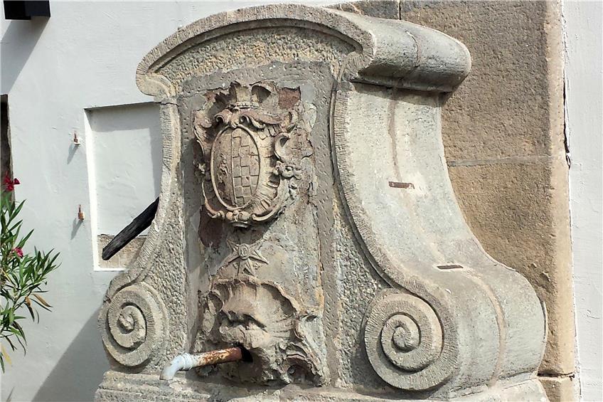 Rokokobrunnen am Schloss Kreßbach. Bild: Arndt Spieth